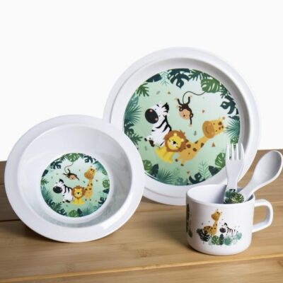 Lasten_melamiiniastiasto_SAFARI_5_osainen