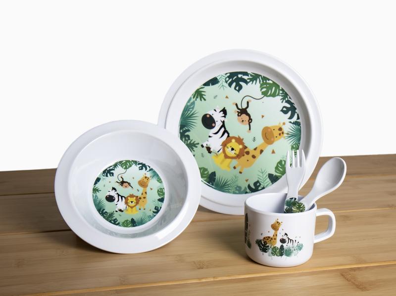 Lasten_melamiiniastiasto_SAFARI_5_osainen