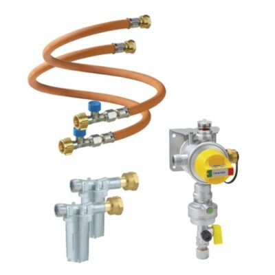 Kaasupullonvaihdin Caramatic DriveTwo 30 mbar pystyasennukseen