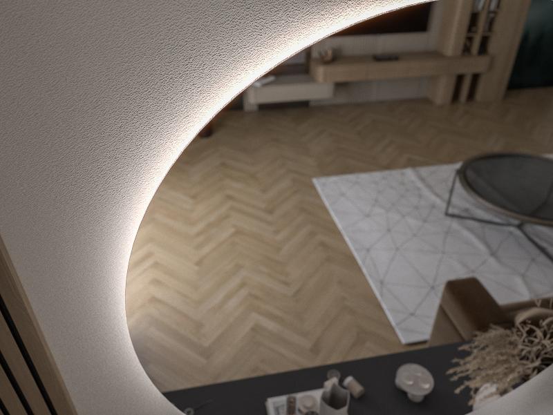 PYÖREÄ LED-PEILI ARROW, IP44